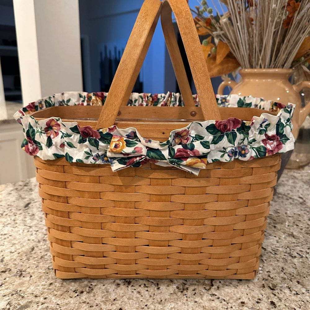 Longaberger Floral Trim Basket Bow!!